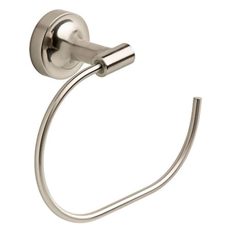 Liberty Hardware 6.062 in. Voisin Collection Towel Ring, Satin Nickel LVOI46SN